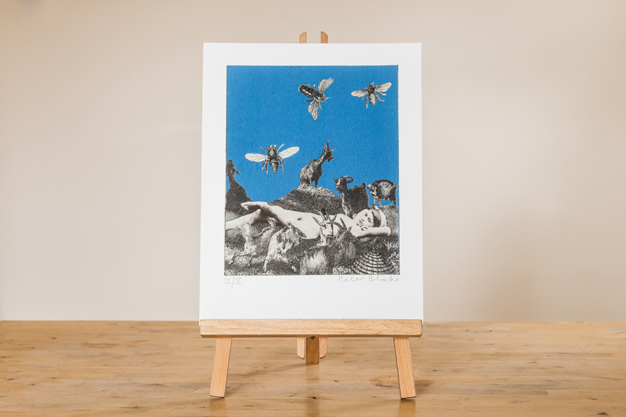 Under Milk Wood Fine Leather Binding with 3 Signed Original Prints - Image 7