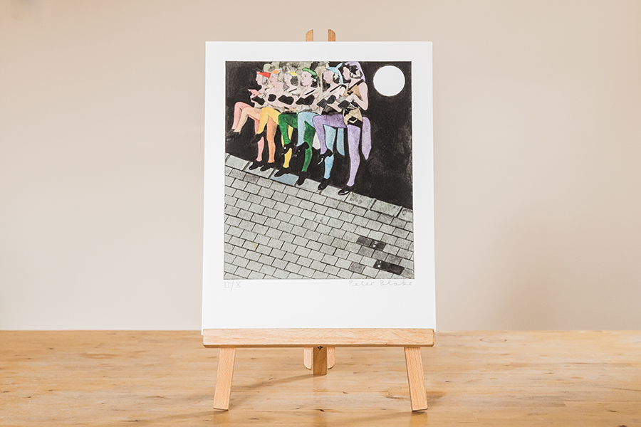 Under Milk Wood Fine Leather Binding with 3 Signed Original Prints - Image 8