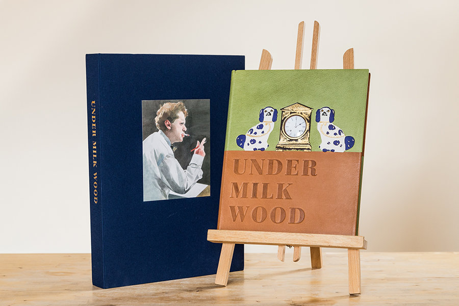 Under Milk Wood Fine Leather Binding with 3 Signed Original Prints - Image 11