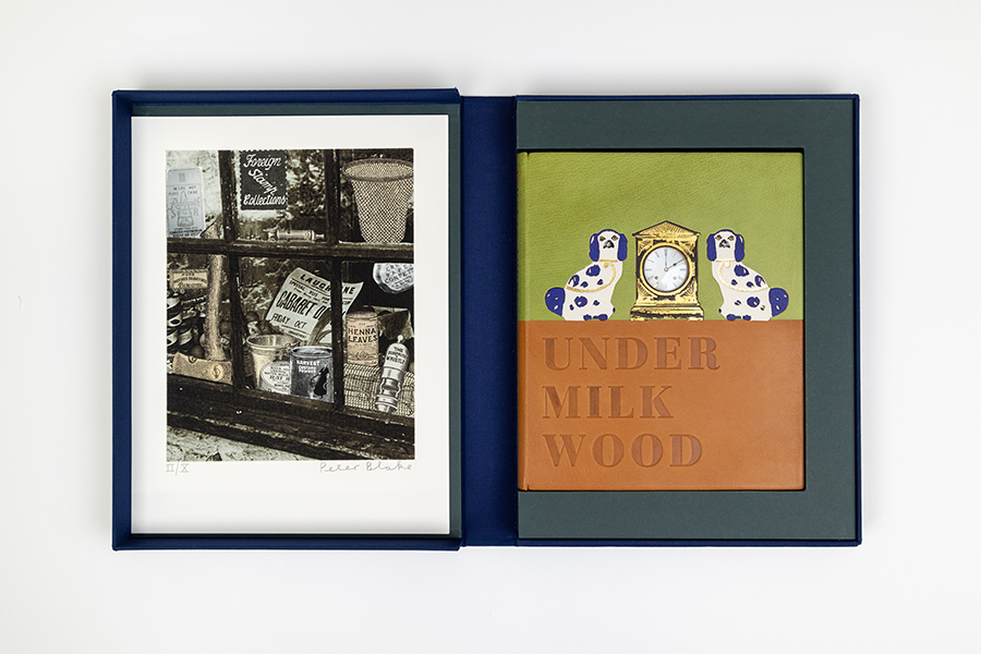 Under Milk Wood Fine Leather Binding with 3 Signed Original Prints - Image 4