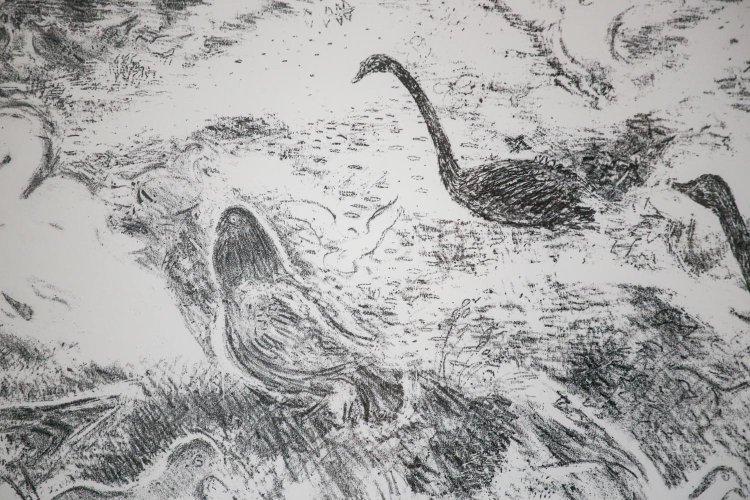 Pigeons with Pelican - Image 3